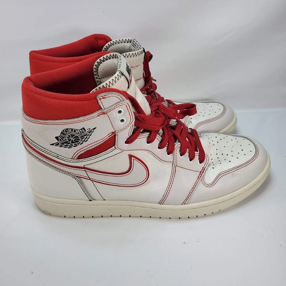 Nike Air Jordan 1 Retro High OG‎ Phantom Gym Red White Size 12 Mens 555088-160